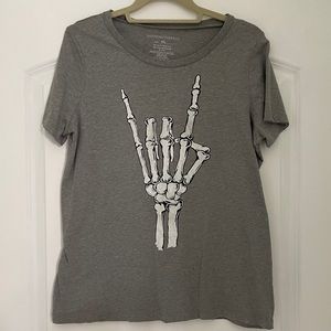 Skeleton Hand Rock Tee